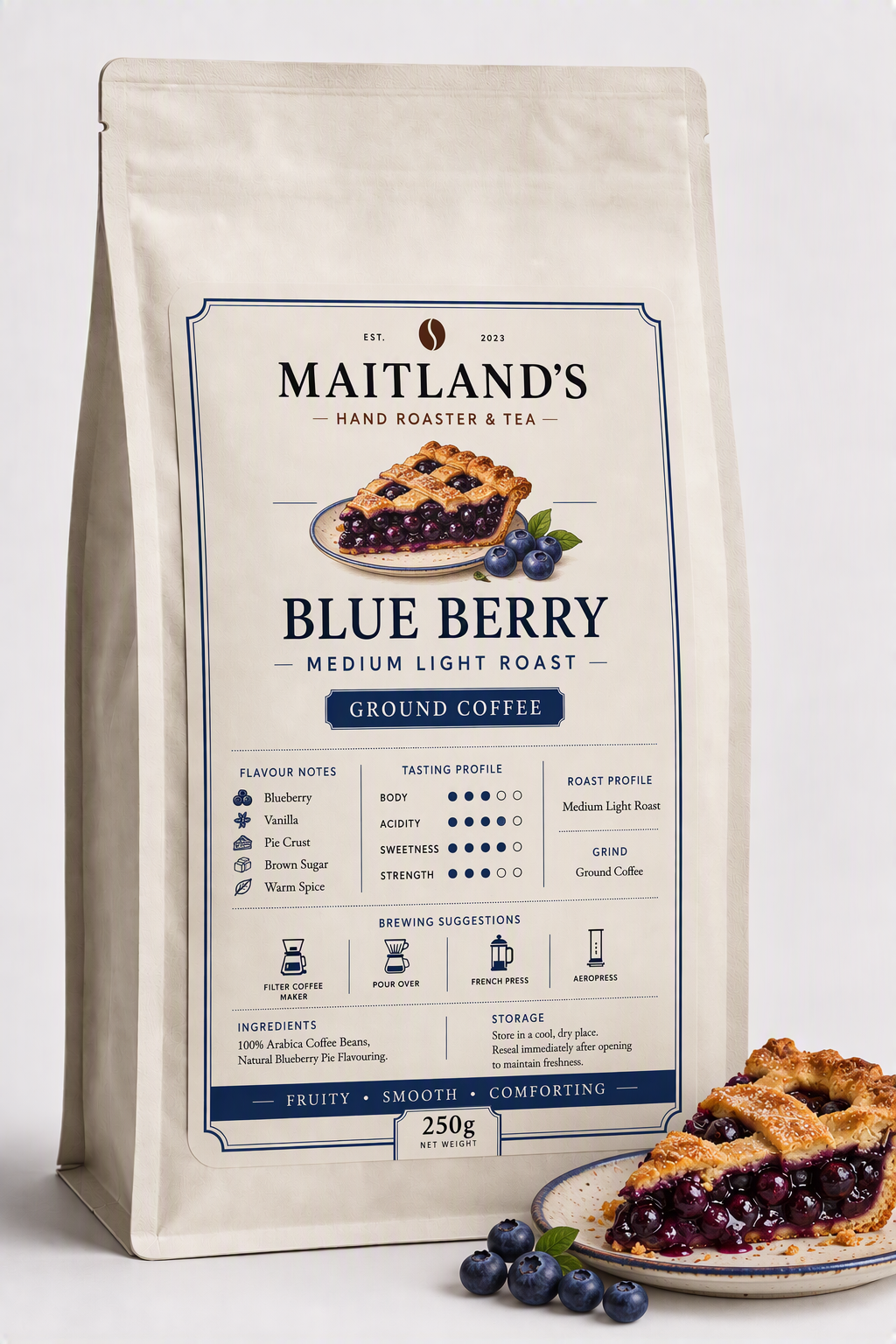 Blueberry medium light roast