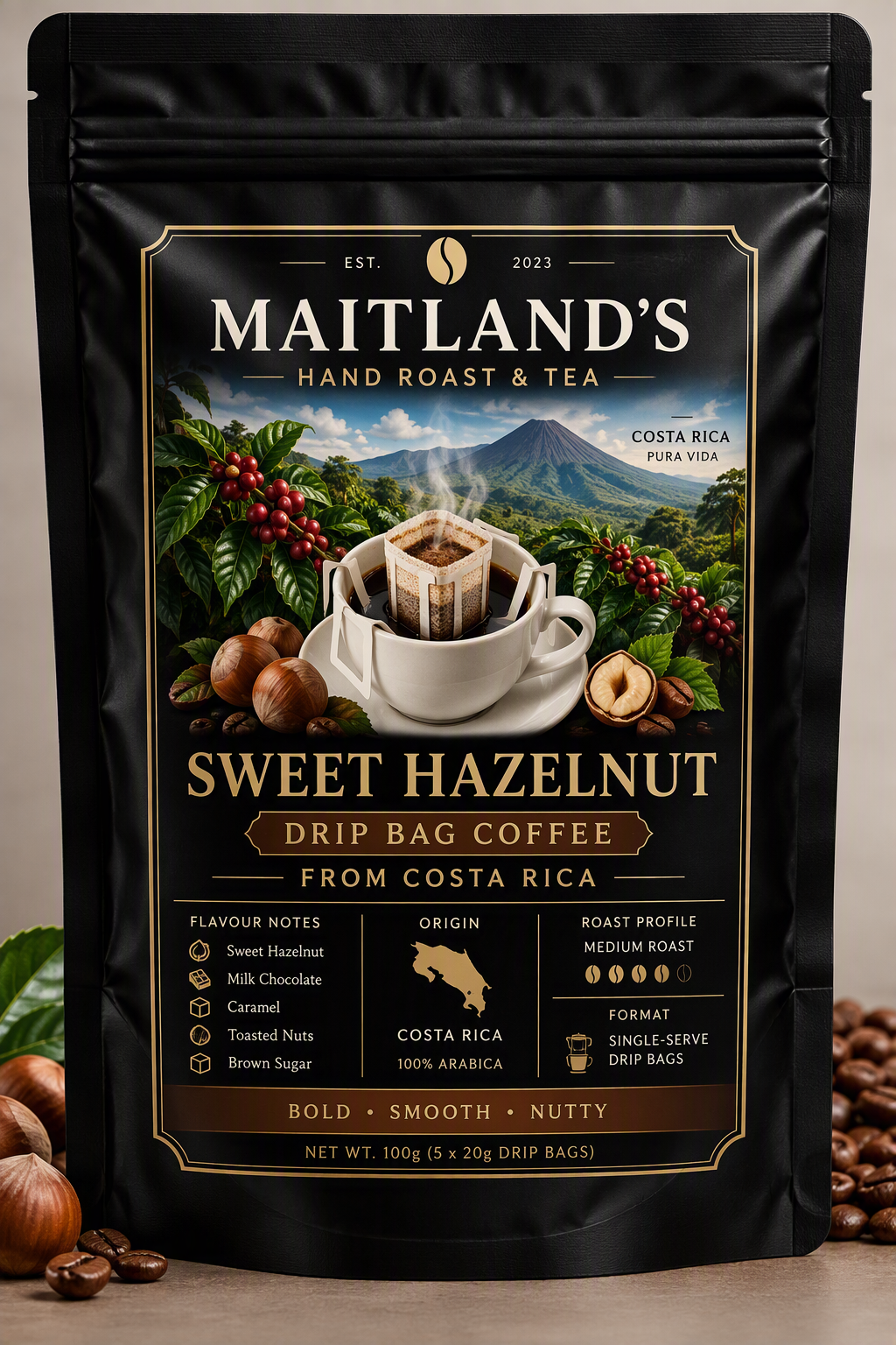 Sweet hazelnut drip bag