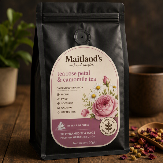 Tea – Maitland's Hand Roaster Rose Petals & Camomile Blend