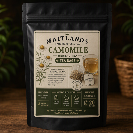 Camomile Tea: Naturally Calming Herbal Tea Bags for Relaxation