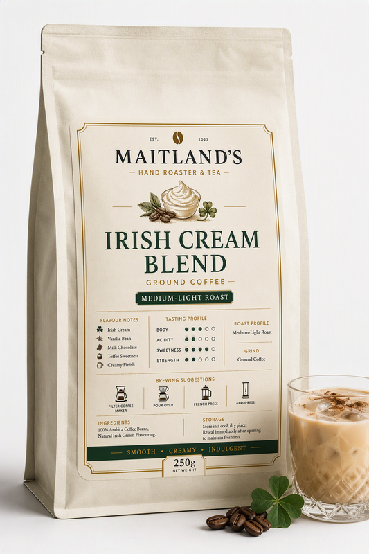 Maitland’s smooth Irish cream - Maitland’s hand roaster